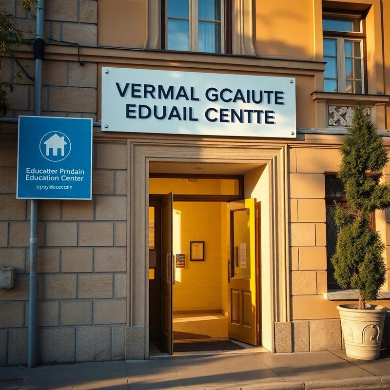 Intrarea centrului educațional StrategyMastery pe o stradă însorită din Iași